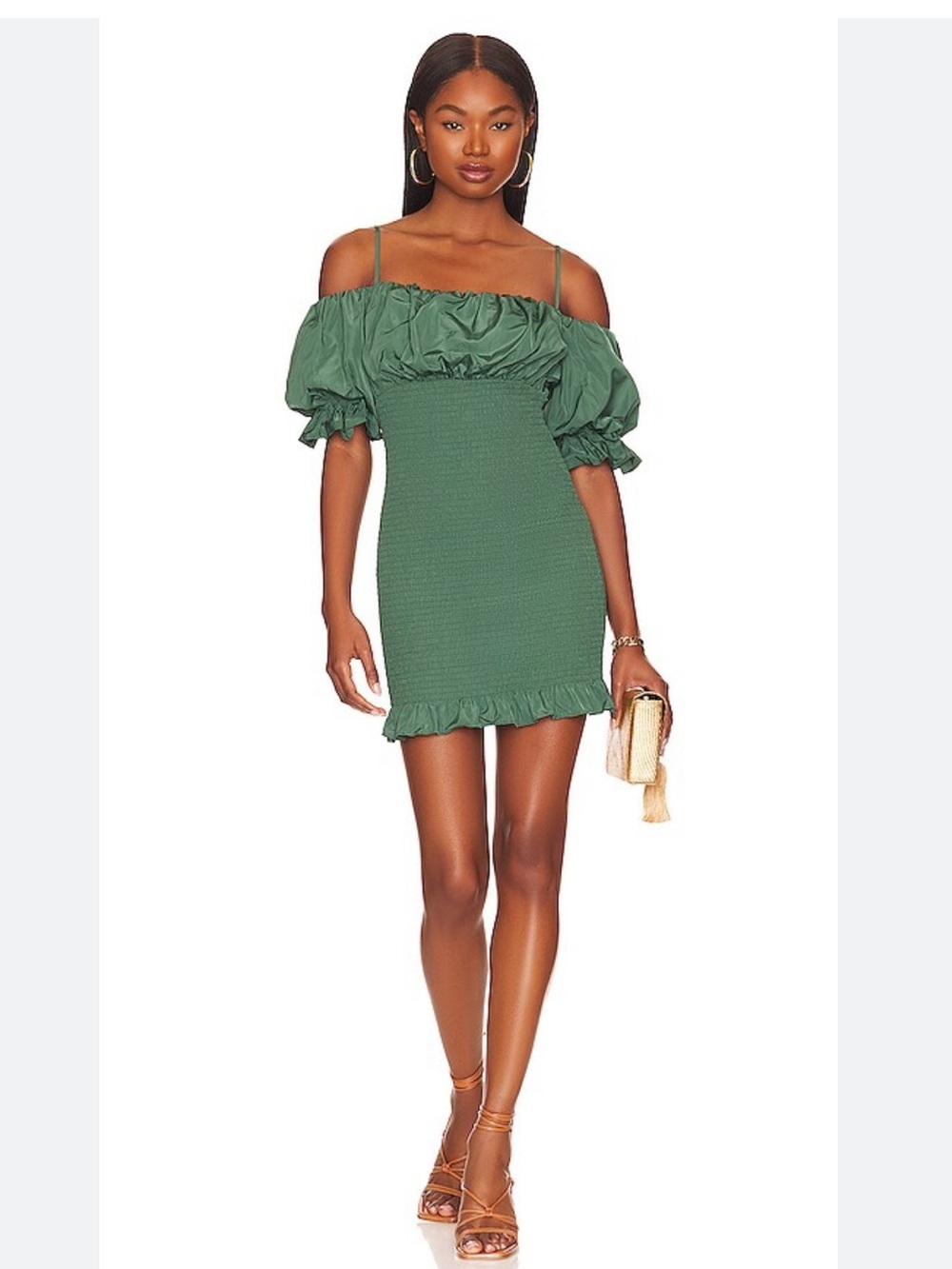 Tularosa Janielle Mini Dress In Pine Green Size Small NWT